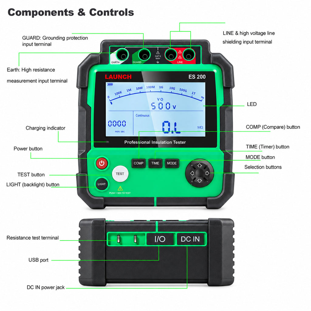 LAUNCH ES200 Professional Insulation Tester