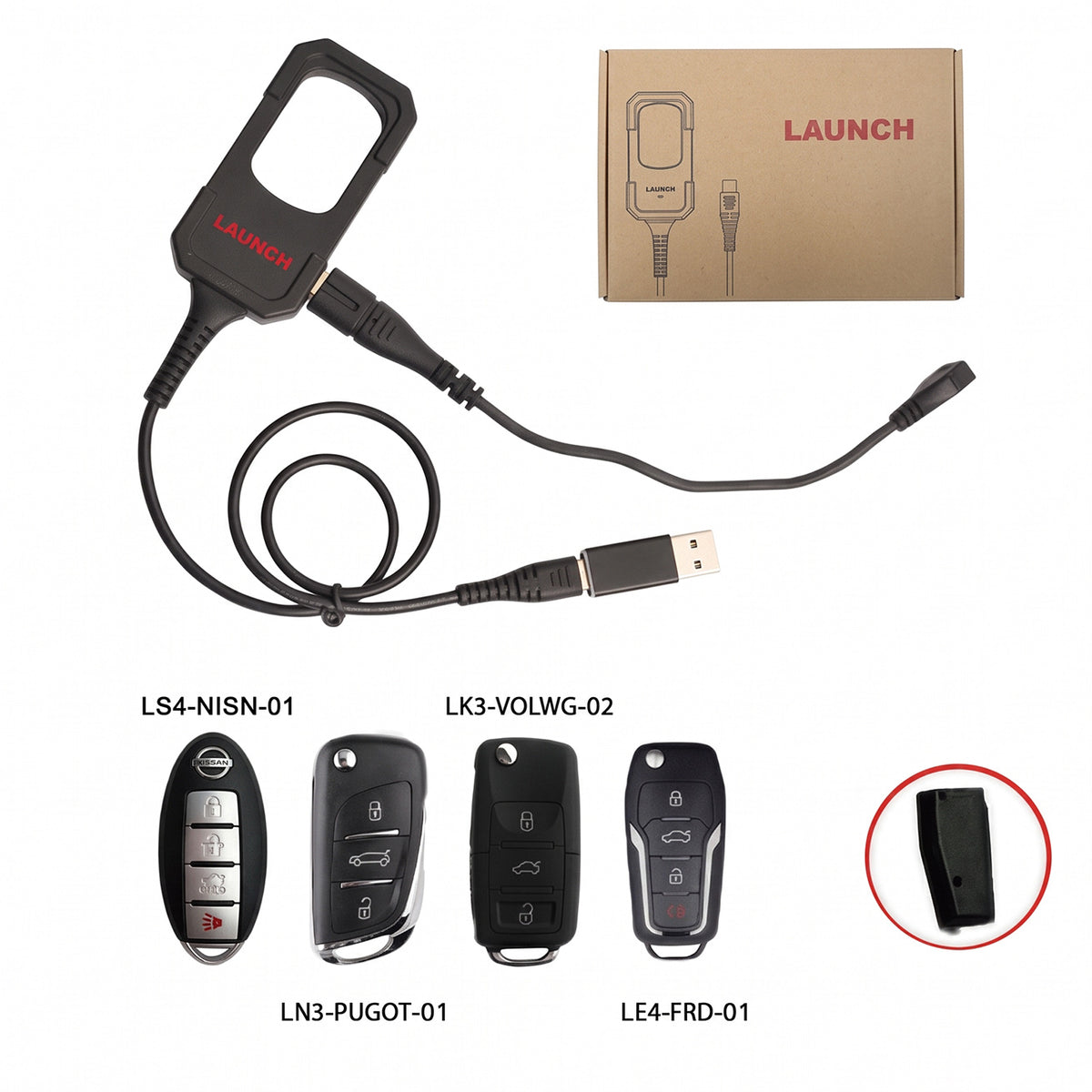 LAUNCH Key Programmer + Key*4 Kit